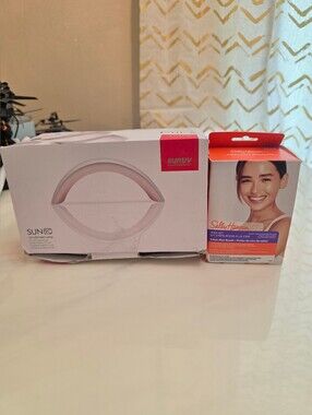 Pink LED Nail Lamp Sun UV Light With Sally Hansen Wax Kit - Set Of 2 NIB